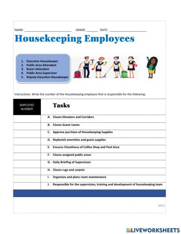 Housekeeping  employees