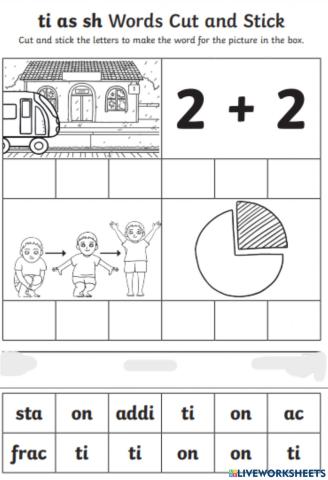 Phonics: -ti-as -sh- sound