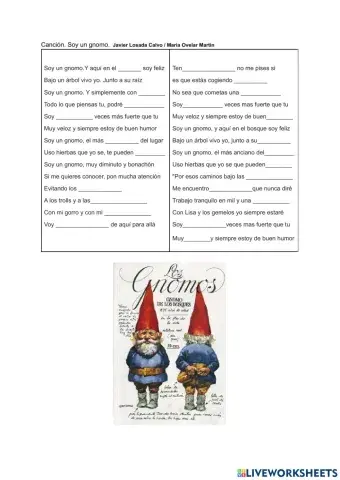 Canción. Soy un gnomo