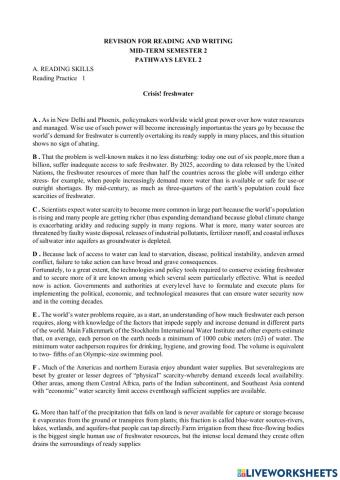 Pw3 - reading 1 - ôn giữa kì 2