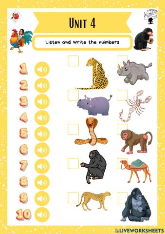 5th grade. Unit 4. Sheet 2. Richmond