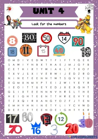 4th grade. Unit 4. Sheet 2