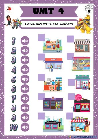 4th grade. Unit 4. Sheet 4. Richmond