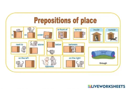 Prepositions of place