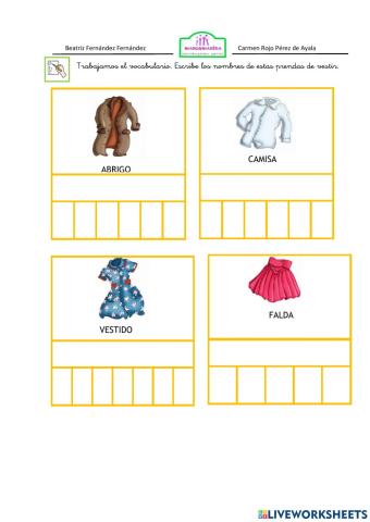 Las prendas de vestir