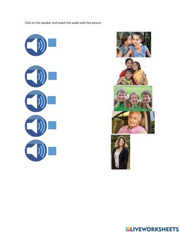 Listening Vocabulary Family