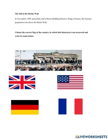 The fall of the Berlin Wall