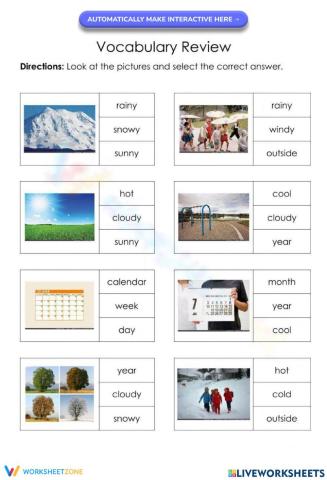 Up In The Air Vocabulary Review