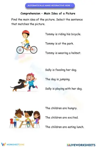 Main idea of Pictures