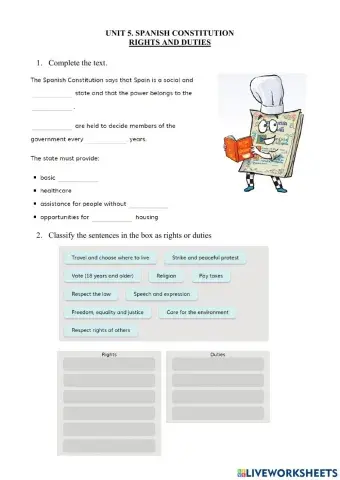 5.1 Spanish Constitution. Rights & Duties