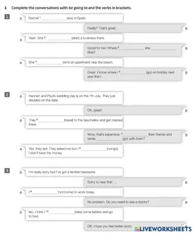 A2.4 9B Grammar: Be going to