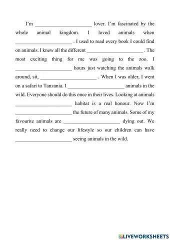 Listen a minute - Animals