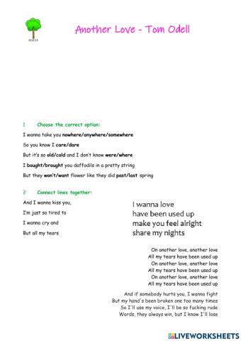 Another love. Tom Odell