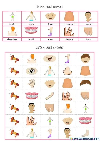 Listen and choose body 2