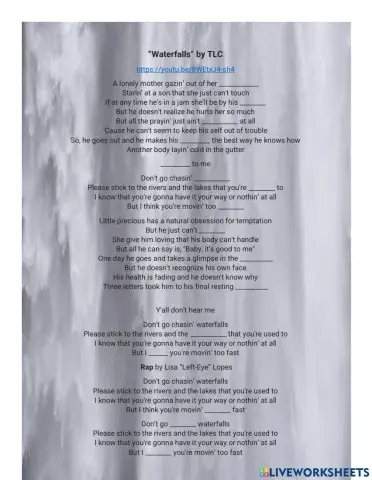 TLC Waterfalls  (Song)