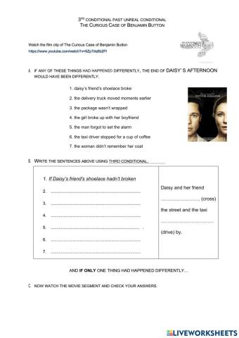 Third Conditional - The Curious Case of Benjamin Button