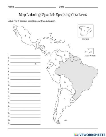 Spanish Speaking Countries 1