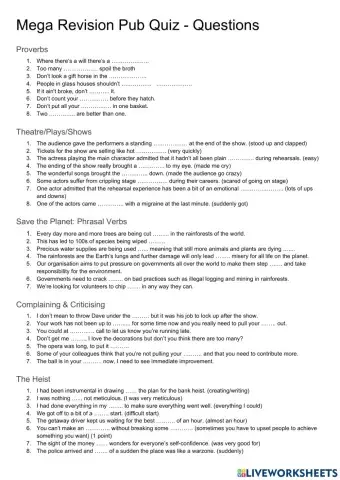 Advanced quiz expressions