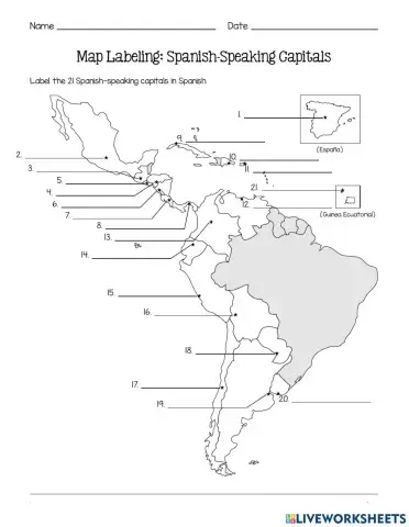 Spanish Speaking Capitals 2