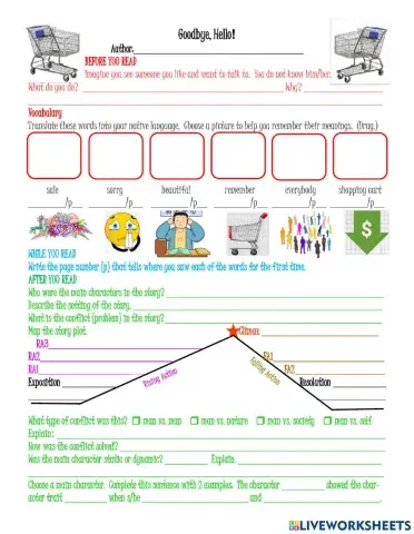 Hello Good-bye Reading Comprehension