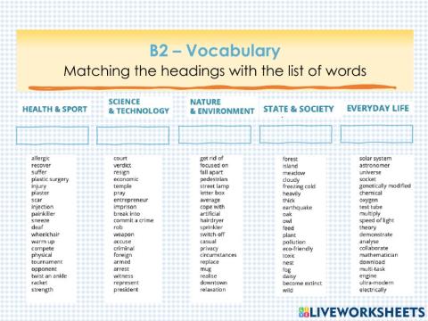 Vocabulary-B2