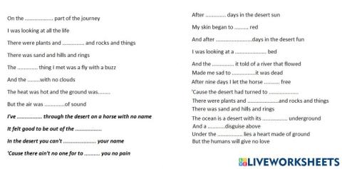 A horse with no name