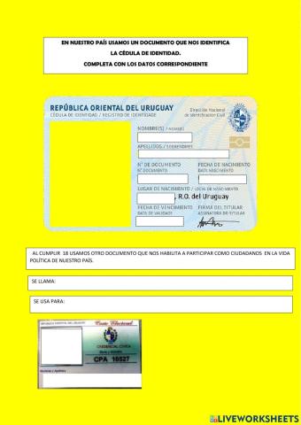 Documentos de identidad