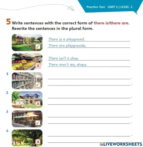 There is -are (aff-neg)