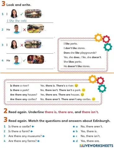 Like - dislikes (aff - neg) + there is-are