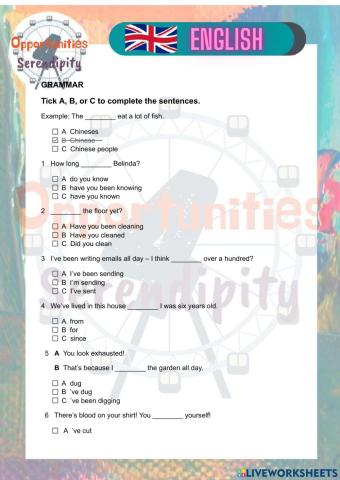 Quicktest 2, upper-intermediate
