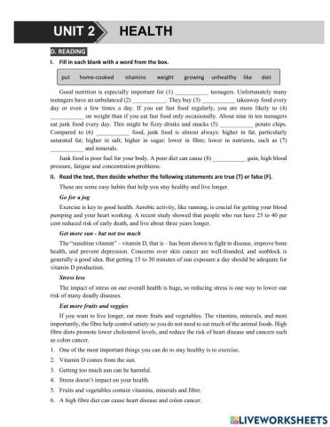 G7 U2 MLH Reading & Writing