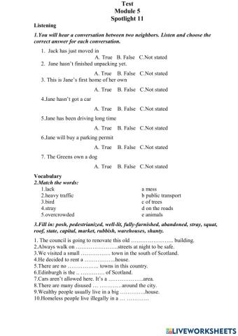 Test 5. Spotlight 11