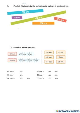 Stambinu ilgio matavimo vienetus