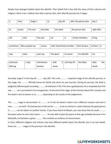 TRS6 - Humanities (2) - Essay 1