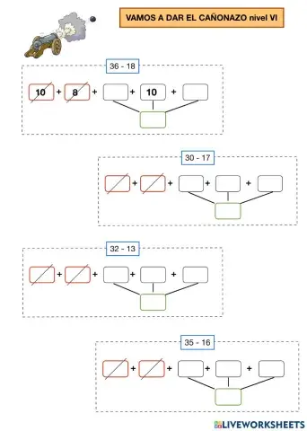 RESTAS CON llevadas nivel V