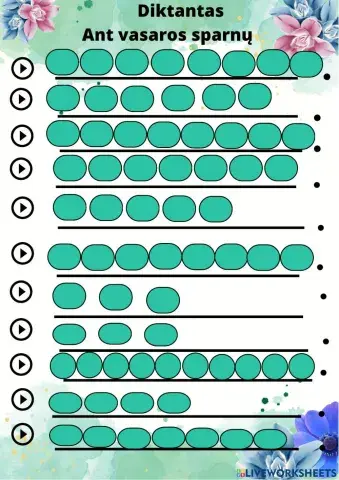 Diktantas 4 kl. Ant vasaros sparnų