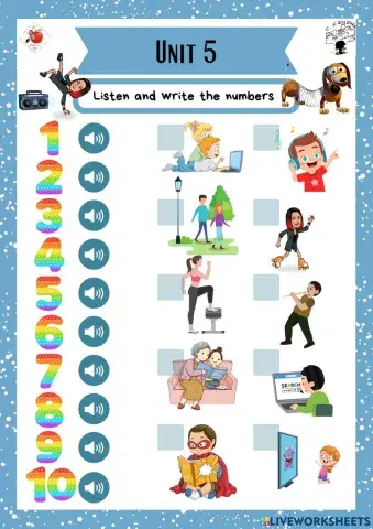 3rd grade. Unit 5. Sheet 3. Richmond