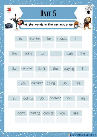 3rd grade. Unit 5. Sheet 6. Richmond