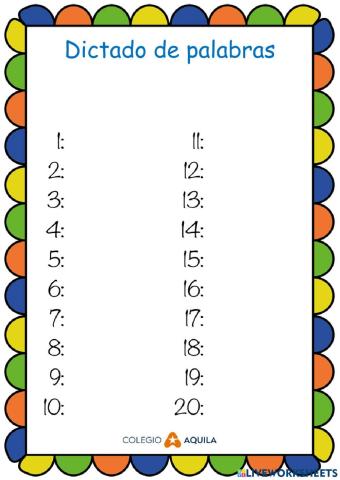 Dictado noviembre