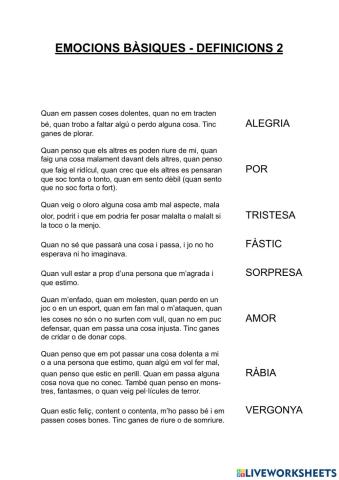 Definicions emocions 2
