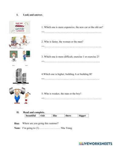 E5.L41.U20.Which one is more exciting, life in the city or life in the countryside.HW