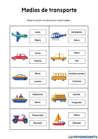 Medios de transporte