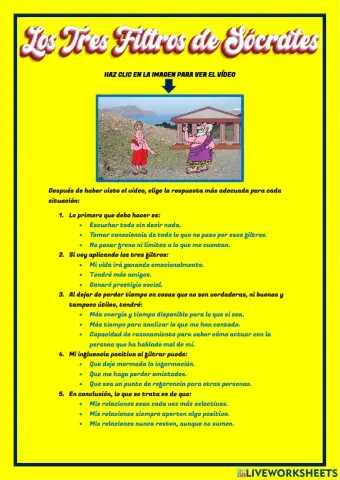 Los tres filtros de sócrates