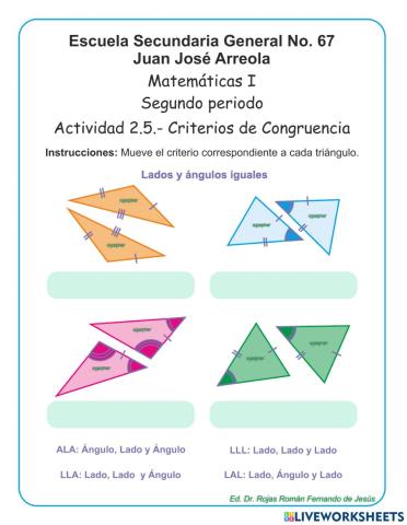 Criterios de Congruencia