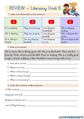 Unit 6 Teacher Inma y Rocío