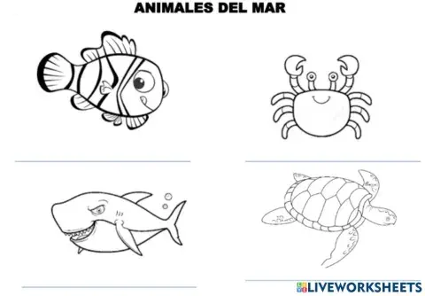 Animales del mar