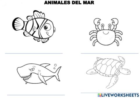 Animales del mar