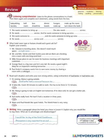 Unit 3 review-top notch 2