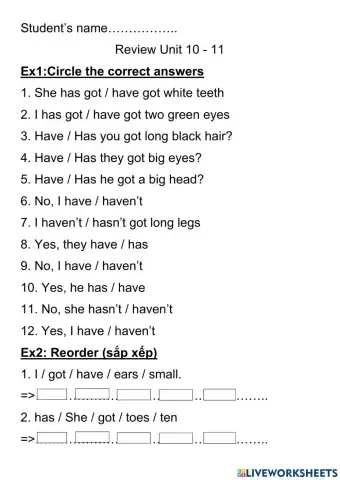 Gsg2 review unit 10 - 11