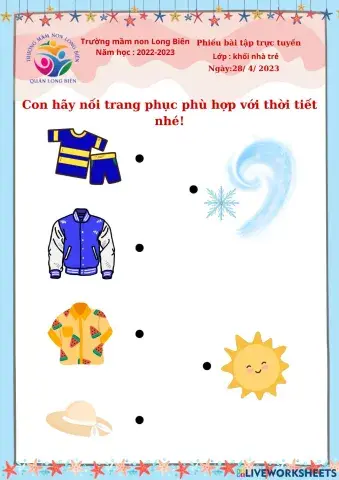 Phiếu bttt khối nhà trẻ ngày 28-4-2023